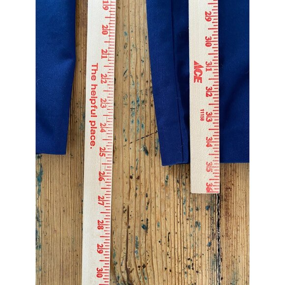 Express Columnist Ankle Womens Mid Rise Stretch Pants Navy Size 6R Workwear - Picture 7 of 7